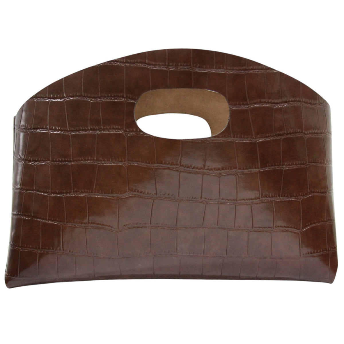 CLUTCH CROCO CHOCOLATE