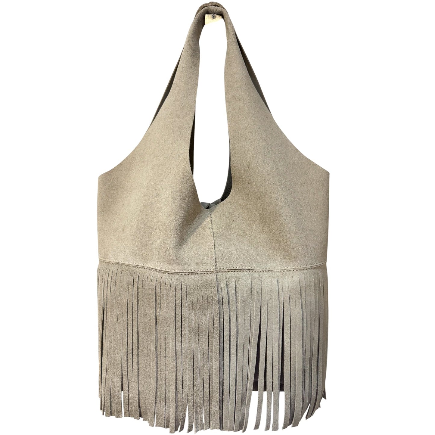 MANGO FRINGE GAMUZA VENADO