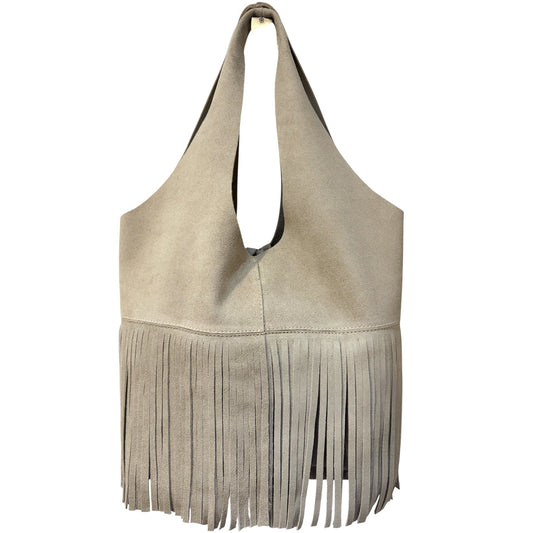MANGO FRINGE GAMUZA VENADO