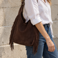 DOLLY FRINGES GAMUZA CAFÉ